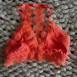 Orangey pink bralette